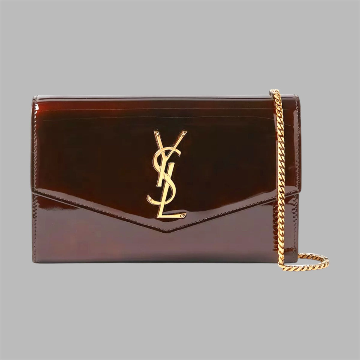 ‏Uptown Chain Bage In Patent Leather