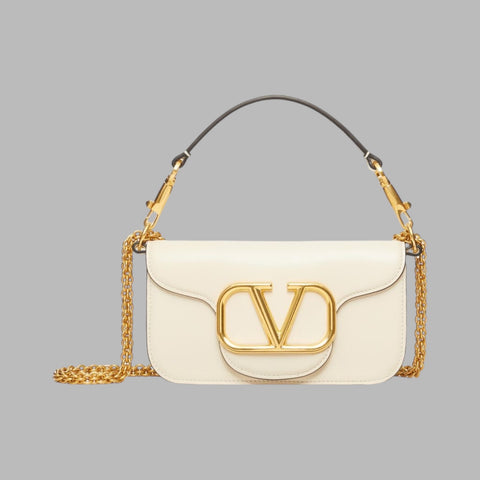 VSling Top Handle Bag Crystal Embellished Leather Mini