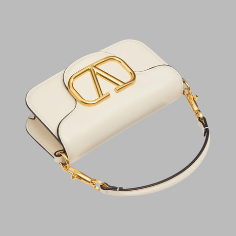 VSling Top Handle Bag Crystal Embellished Leather Mini