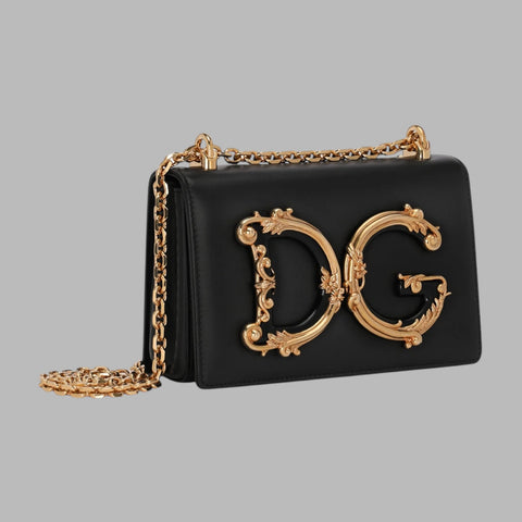 Nappa leather DG Girls shoulder bag