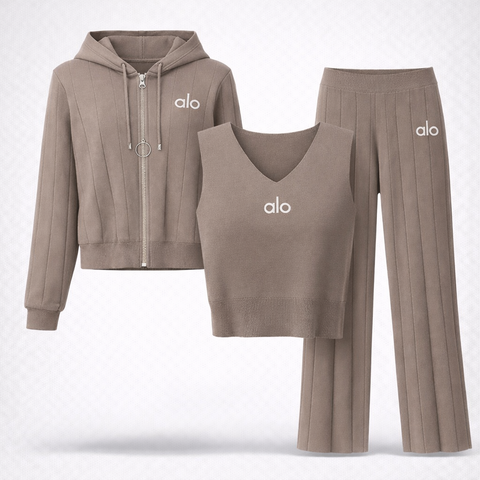 ALO Mocha Luxe 3-Piece Lounge Set
