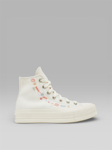 Converse Chuck Taylor All Star Lift Hi – Floral Embroidery (Off-White)