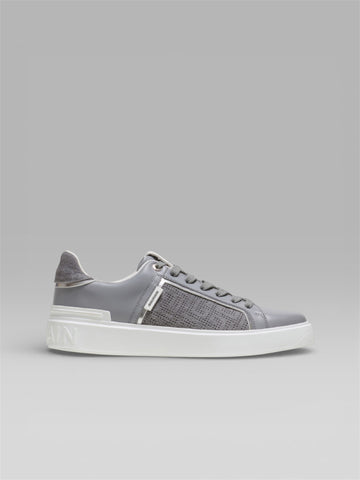 Balmain B-Court Low-Top Sneakers – Grey