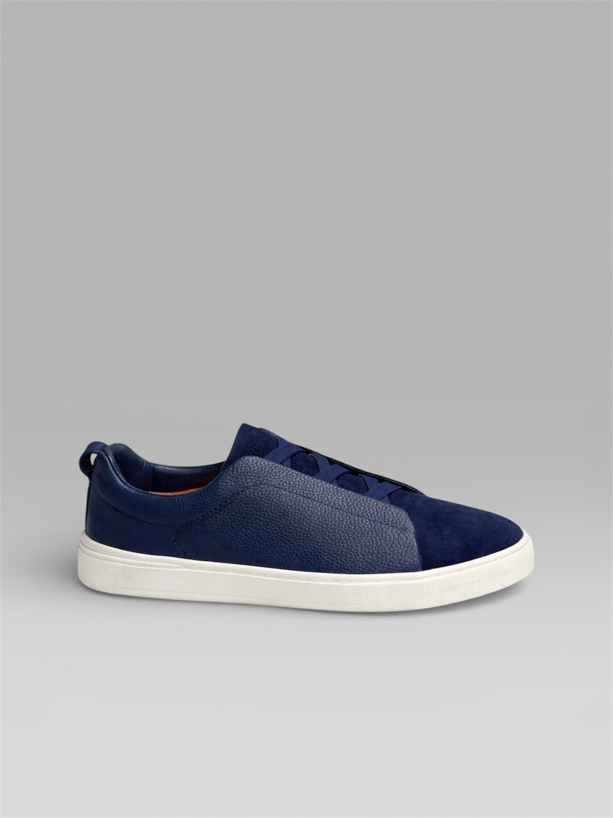 ZEGNA Triple Stitch™ Leather & Suede Sneaker – Blue
