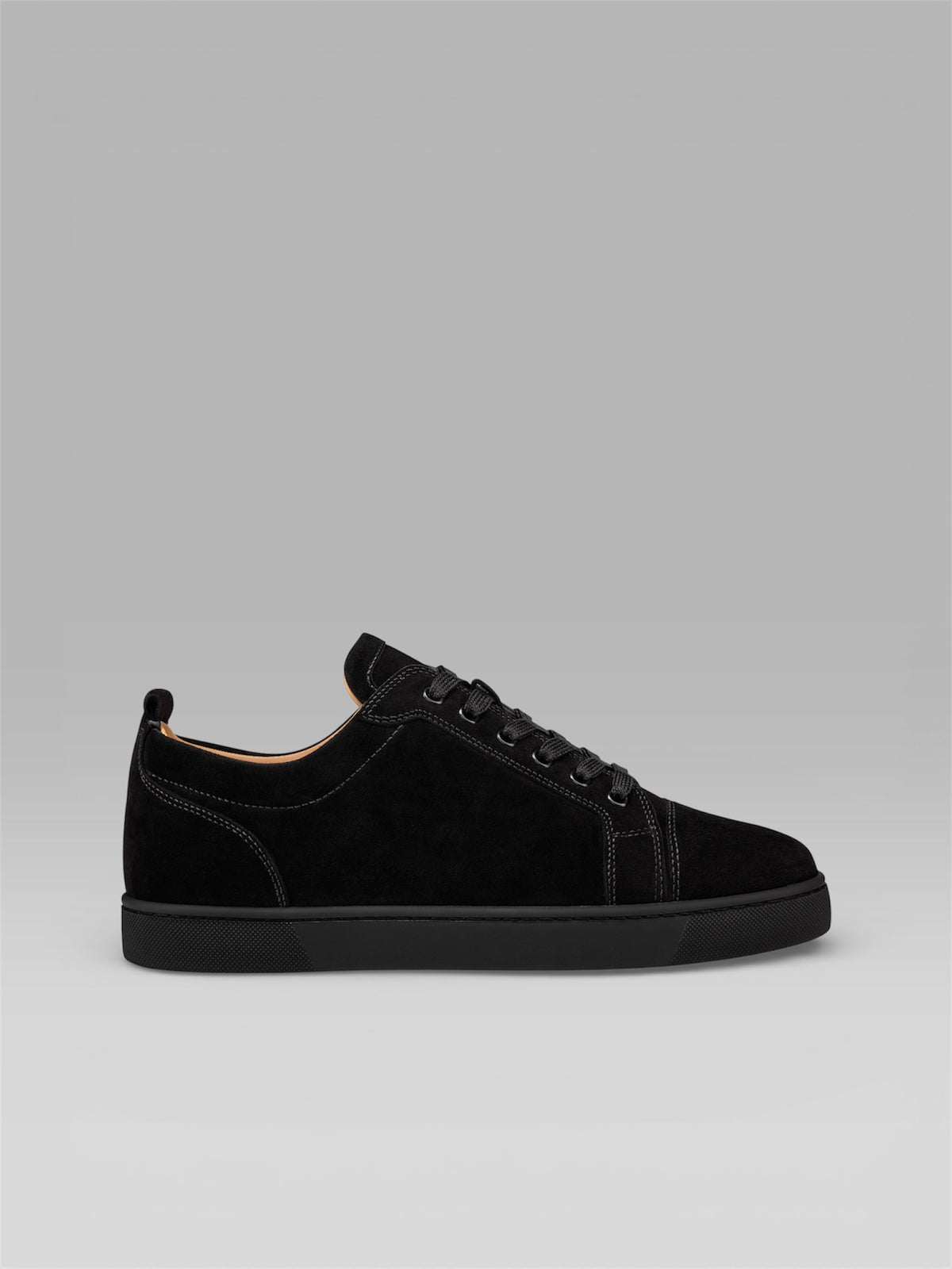 Christian Louboutin Louis Junior Suede Sneakers – Black