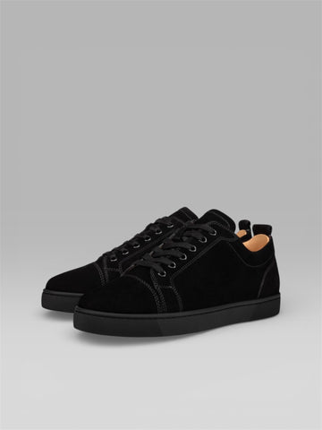 Christian Louboutin Louis Junior Suede Sneakers – Black