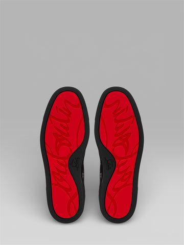 Christian Louboutin Louis Junior Suede Sneakers – Black
