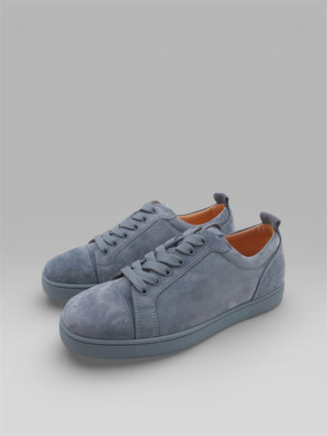 Christian Louboutin Louis Junior Suede Sneakers – Gray