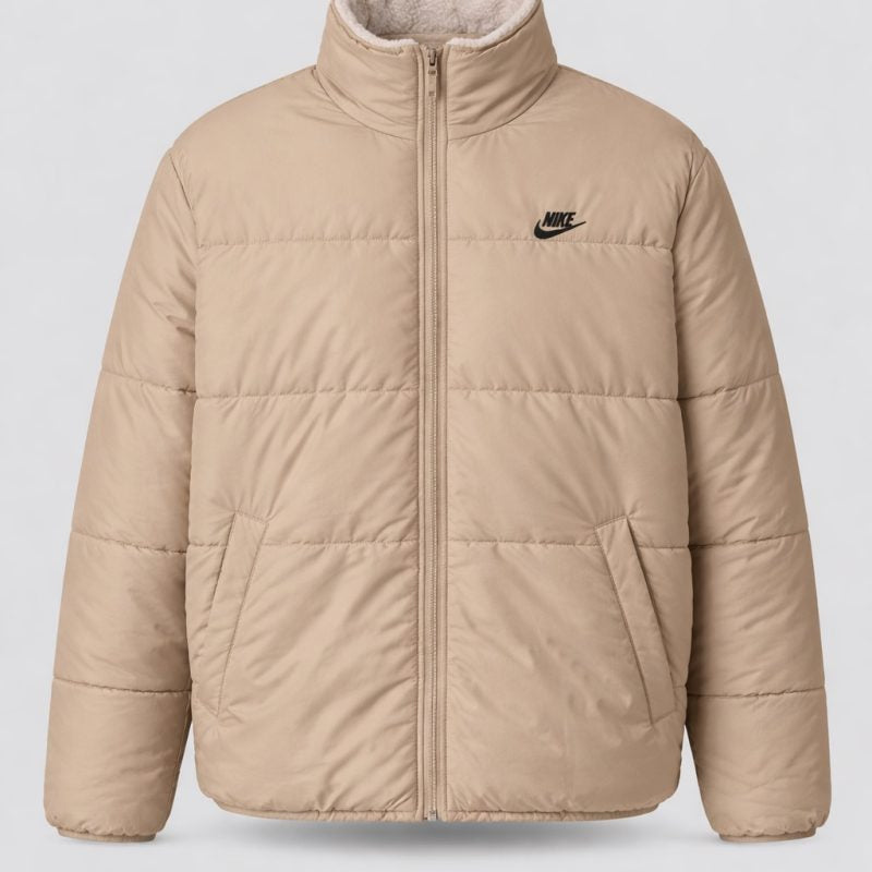 Z-Nike Hooded Puffer Jacket - Light Bone/Beige