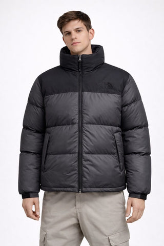 Y-The North Face 1996 Retro Nuptse Jacket - Dark Grey Heather/Black