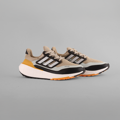 adidas Ultraboost Light – Beige / Core Black / Yellow